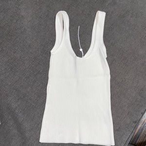 New with tag’s Zimmerman white ribbed tank